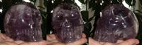 Amethyst Kristallschädel aus Brasilien fast 500 g
