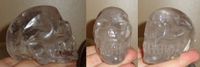 klarer Bergkristall Kristallschädel aus Brasilien 170 h