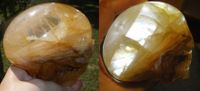 Golden Healer Kristallschädel Brasilien aktiviert 1,1 kg Herz Liebe